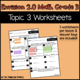 Math Grade 3 Topic 3 Worksheets (Envision Inspired/Compatible)