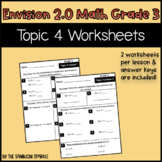 Math Grade 3 Topic 4 Worksheets (Envision Inspired/Compatible)