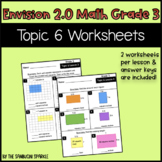 Math Grade 3 Topic 6 Worksheets (Envision Inspired/Compatible)