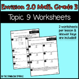 Math Grade 3 Topic 9 Worksheets (Envision Inspired/Compatible)