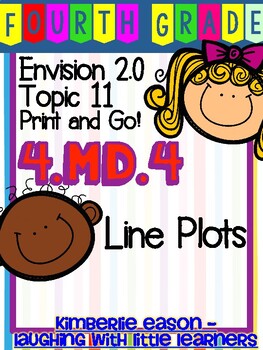 Preview of Envision Math 2.0 Topic 11 Print and Go 4th Grade