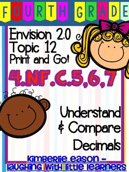 Preview of Envision Math 2.0 Topic 12 Print and Go - 4th Grade