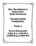 Envision Math 2nd Grade Topic 2 Interactive Notebook