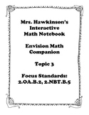 Envision Math 2nd Grade Topic 3 Interactive Notebook