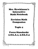 Envision Math 2nd Grade Topic 4 Interactive Notebook