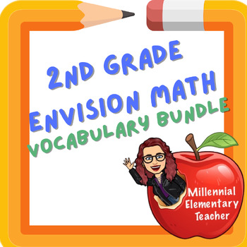 Preview of Envision Math 2nd Grade Year Long Vocab Bundle