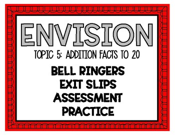 Preview of Envision Math Bell Ringers Topic 5