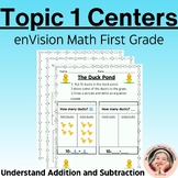 Envision Math Centers 1st Grade Topic 1- Understanding Add