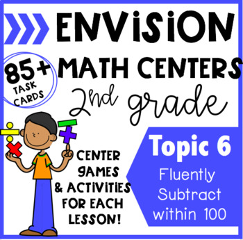Preview of Envision Math Centers: 2nd Grade 2.0 Topic 6 [Subtraction Within 100]