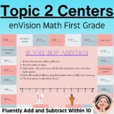 Envision Math Centers First Grade (1st Grade) Topic 2- Flu