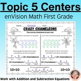 Envision Math Centers Games 1st Grade Topic 5- Addition + 