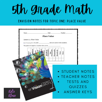 Preview of Envision Math Chapter 1 (Grade 5)