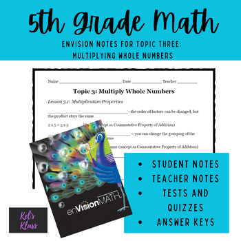 Preview of Envision Math Chapter 3 (Grade 5)