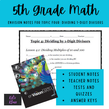 Preview of Envision Math Chapter 4 (Grade 5)