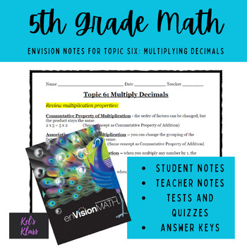 Preview of Envision Math Chapter 6 (Grade 5)