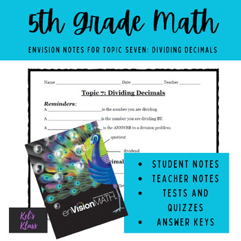 Preview of Envision Math Chapter 7 (Grade 5)