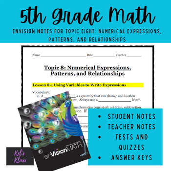 Preview of Envision Math Chapter 8 (Grade 5)