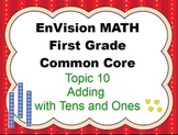 Envision Math First Grade Topic 10 for SMARTBOARD
