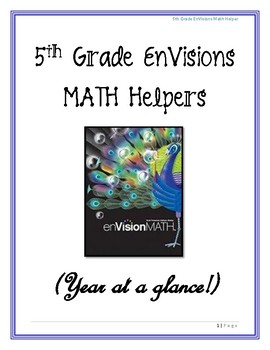 Preview of Envision Math Helpers (5th Grade)