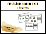 Envision Math Kindergarten Topic 1 Exit Tickets