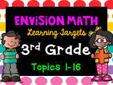 Envision Math Learning Targets: 3rd Grade