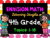 Envision Math Learning Targets: 4th Grade