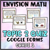 Envision Math Third Grade Topic 2 Multiplication Quiz (Goo