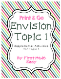 Envision Math Topic 1  Supplemental Activities - First Grade