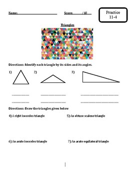 Preview of Envision Math-Topic 11-Two Dimensional Shapes-Worksheets-3rd Grade
