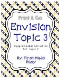 Envision Math Topic 3 Supplemental Activities - First Grade