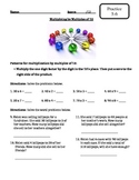 Envision Math - Topic 5 - Multiplication Facts - Extra Mat