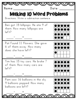 Envision Math Topic 6 Supplemental Activities - First Grade by First ...