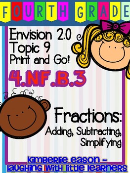 Preview of Envision Math Topic 9 Print and Go 4th Grade