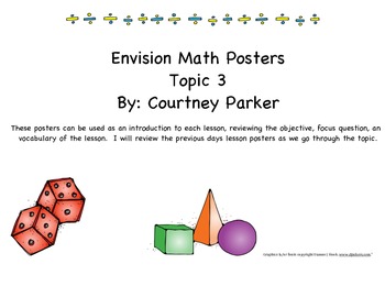 Preview of Envision Topic 3 Math Posters