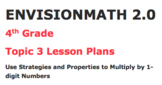 Envision math 2.0 grade 4 topic 3 lesson plans BUNDLE