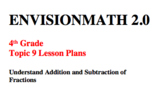 Envision math 2.0 grade 4 topic 9 Lesson plans BUNDLE