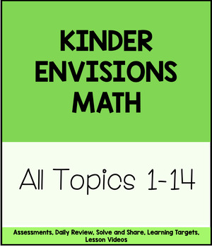 Preview of Envisions Kindergarten Topics 1-14 Bundle