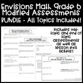 Envisions Math Grade 6 Modified Assessments | All Topics 1