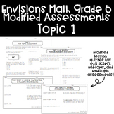 Envisions Math Grade 6 Modified Assessments - Topic 1