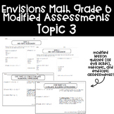 Envisions Math Grade 6 Modified Assessments - Topic 3