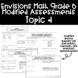 Envisions Math Grade 6 Modified Assessments - Topic 4
