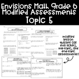 Envisions Math Grade 6 Modified Assessments - Topic 5