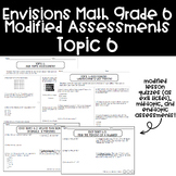 Envisions Math Grade 6 Modified Assessments - Topic 6