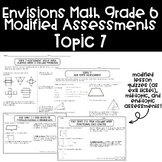 Envisions Math Grade 6 Modified Assessments - Topic 7