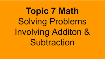 Preview of Envisions Math Topic 7 Addition & Subtraction Word Problems Teaching Slides