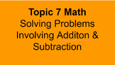 Envisions Math Topic 7 Addition & Subtraction Word Problem