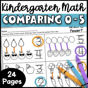 Kindergarten Math Topic 2 - Comparing and Ordering 0 to 5 | TpT