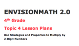 Envisions math 2.0 Topic 4 Lesson Plans 4th grade BUNDLE