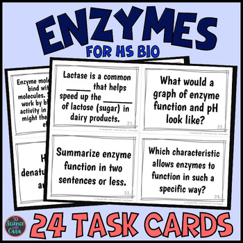 Preview of Enzyme Function Task Cards
