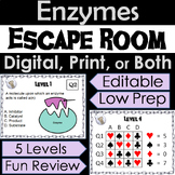 Enzymes Activity: High School Biology Digital Escape Room 